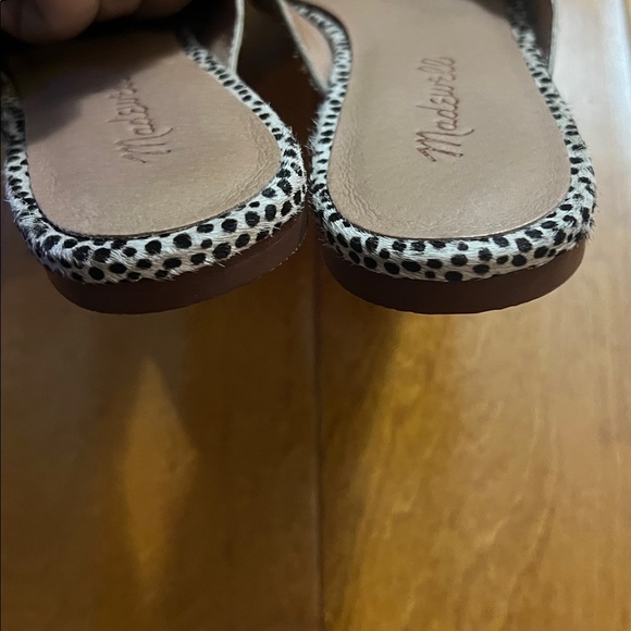 Madewell Remi Calf Hair Mules Size 7 Animal Print Leopard Slip On Pointed Toe - Picture 5 of 7